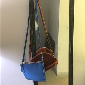 Red and Blue Cross body bags